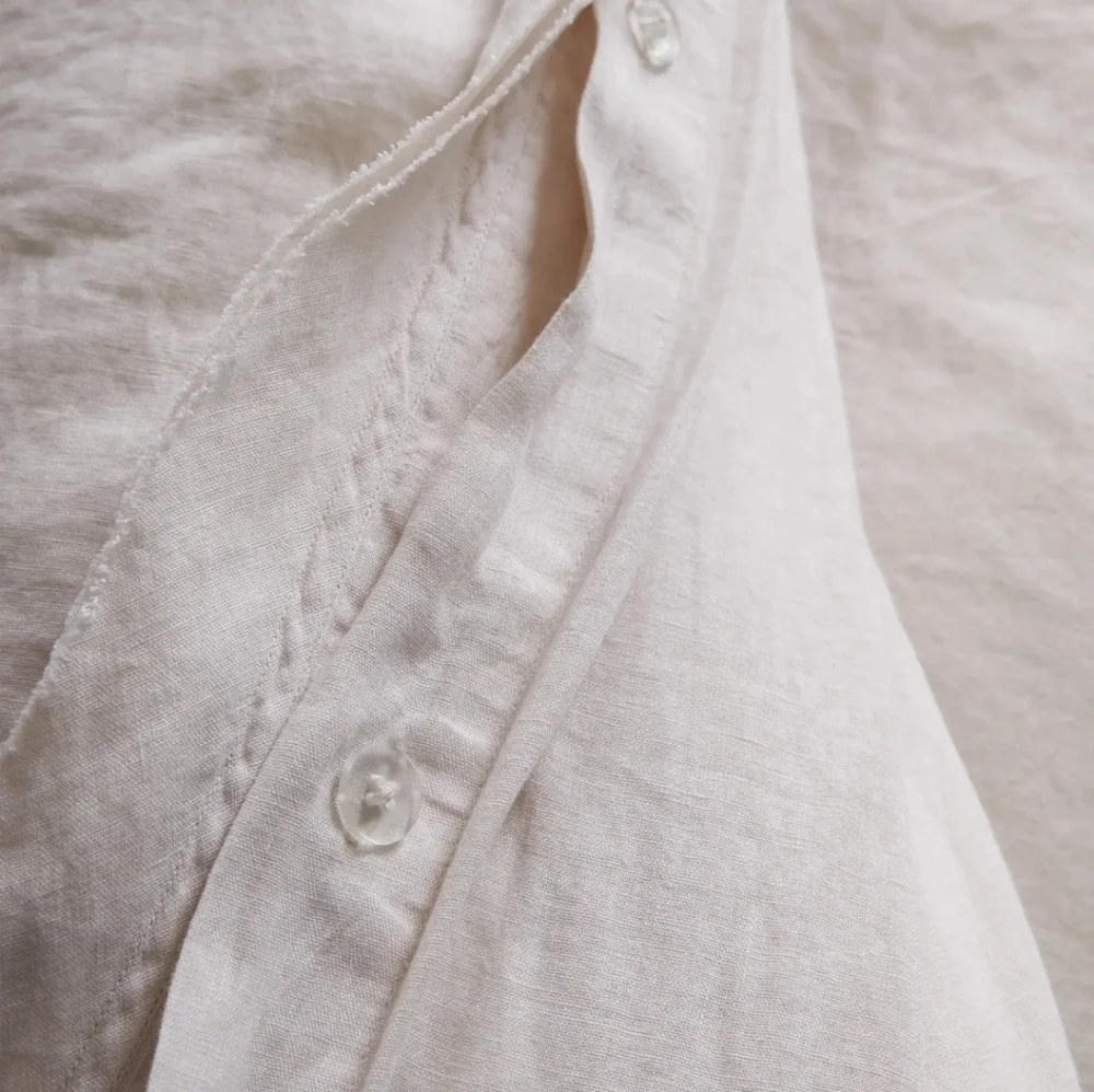 Quince European Linen Sand Flange Duvet Cover! Sz. Full/ Queen! (422)